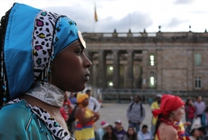 La Comparsa "Abisinia los faraones etiopes", integrada por más de 30 artistas.