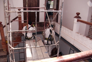 Durante la restauración
