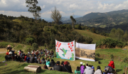 Clausura Escuela La Maraña en Bioparque Casa Colibrí, Verjón de Teusacá Día de la Lucha Campesina