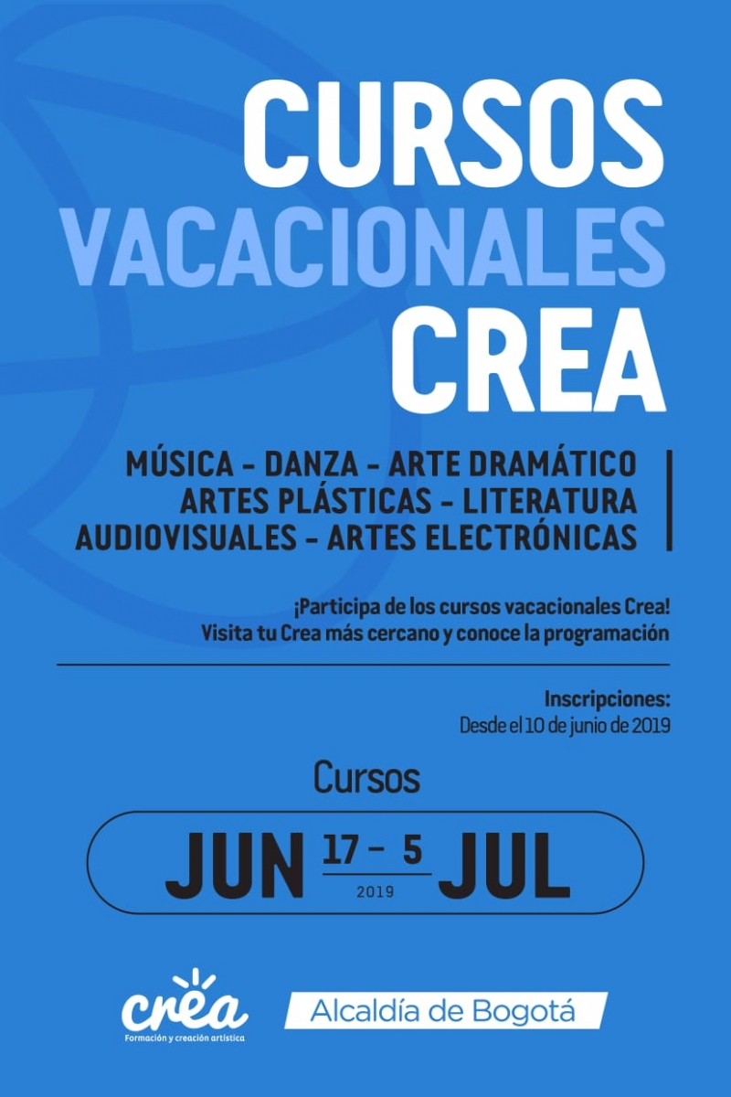 "Participa de los Cursos Vacacionales del CREA"