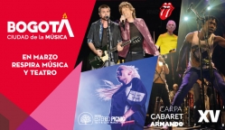 Juanes con Mick Jagger en Bogotá, Die Antwoord en Bogotá, Herencia de Timbiqui en Carpa Cabaret 