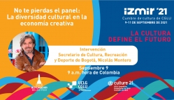 Invitación a participar en la Cumbre Izmir del 9 al 11 de septiembre. Nicolás Montero habla el 9 de septiembre a las 9:00 am (hora Colombia)