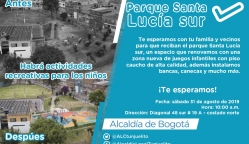 Parque santalucia antes y después con información