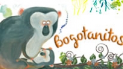 Botón de acceso micrositio Bogotanitos con ilustración de mono